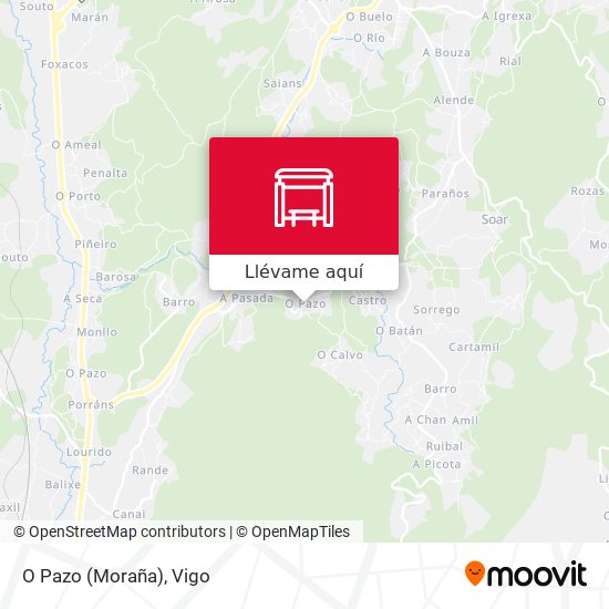Mapa O Pazo (Moraña)