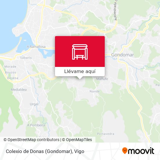Mapa Colexio de Donas (Gondomar)