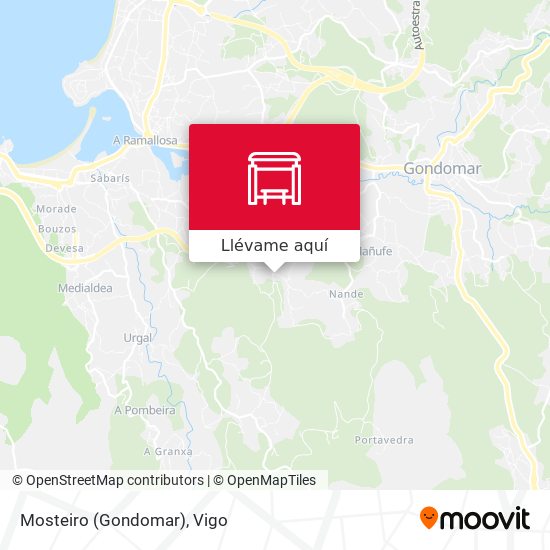 Mapa Mosteiro (Gondomar)
