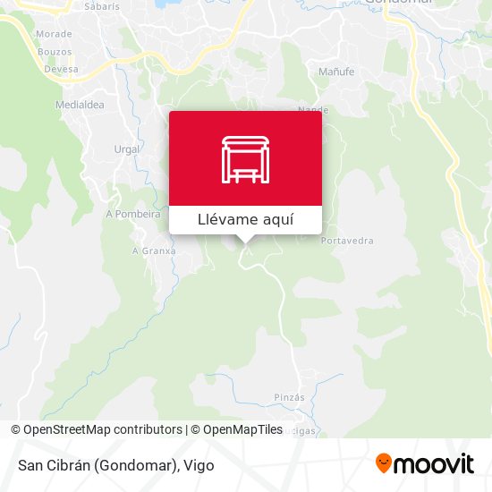 Mapa San Cibrán (Gondomar)