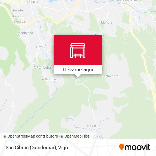 Mapa San Cibrán (Gondomar)
