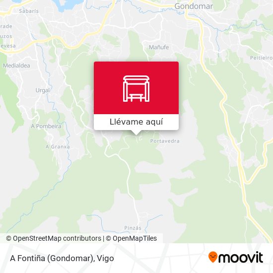 Mapa A Fontiña (Gondomar)
