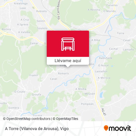 Mapa A Torre (Vilanova de Arousa)