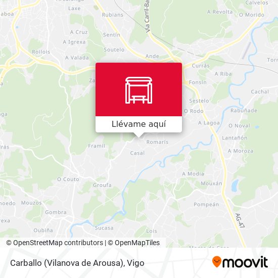 Mapa Carballo (Vilanova de Arousa)
