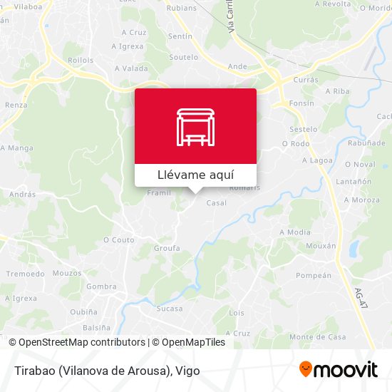 Mapa Tirabao (Vilanova de Arousa)
