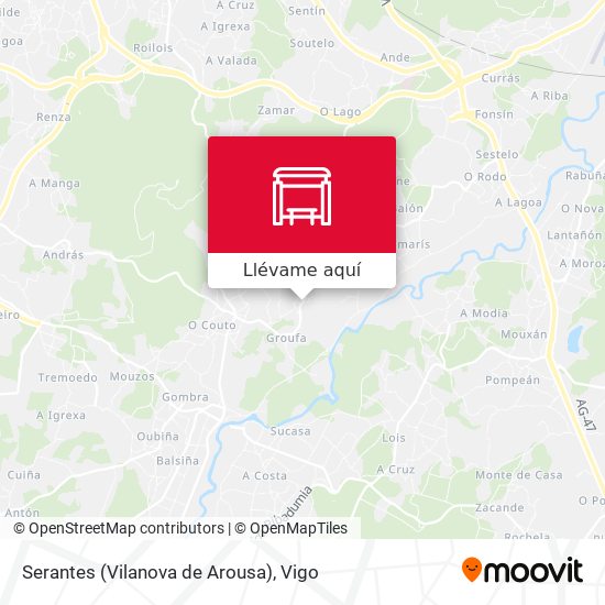 Mapa Serantes (Vilanova de Arousa)