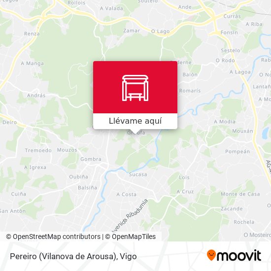 Mapa Pereiro (Vilanova de Arousa)