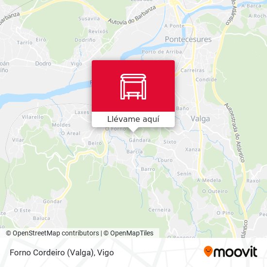 Mapa Forno Cordeiro (Valga)
