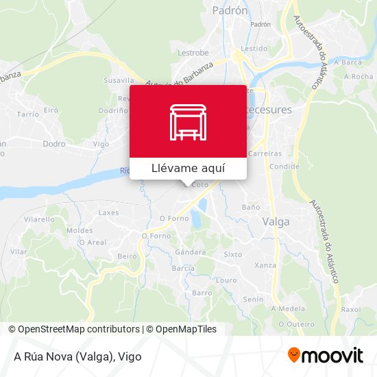 Mapa A Rúa Nova (Valga)