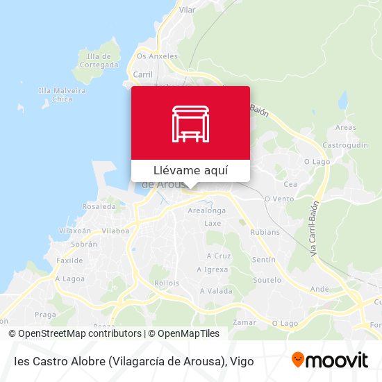 Mapa Ies Castro Alobre (Vilagarcía de Arousa)