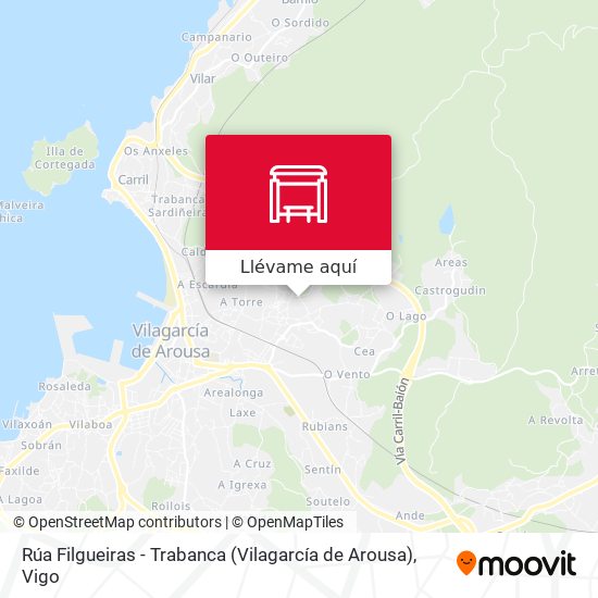 Mapa Rúa Filgueiras - Trabanca (Vilagarcía de Arousa)