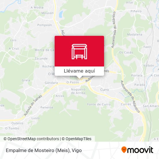 Mapa Empalme de Mosteiro (Meis)