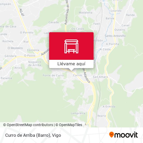 Mapa Curro de Arriba (Barro)