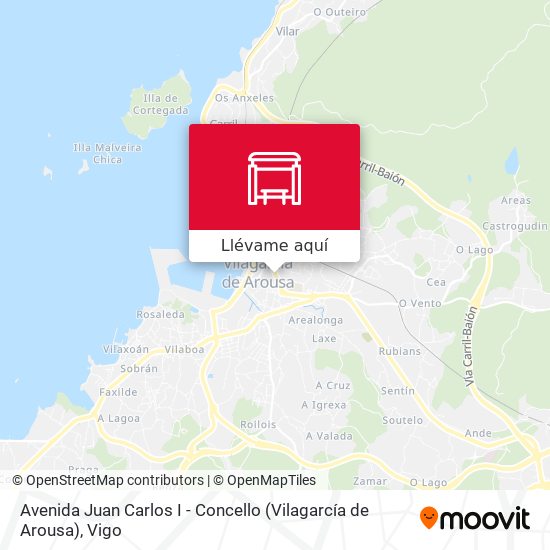 Mapa Avenida Juan Carlos I - Concello (Vilagarcía de Arousa)