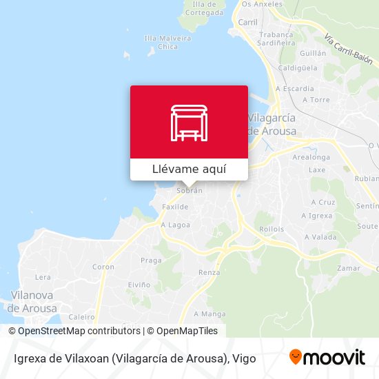 Mapa Igrexa de Vilaxoan (Vilagarcía de Arousa)