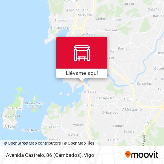 Mapa Avenida Castrelo, 86 (Cambados)