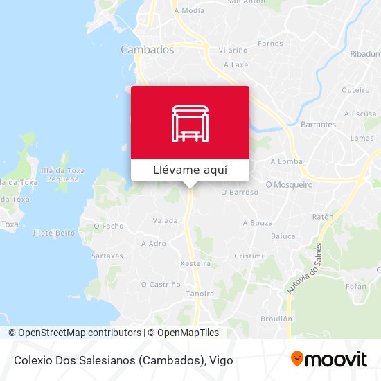 Mapa Colexio Dos Salesianos (Cambados)