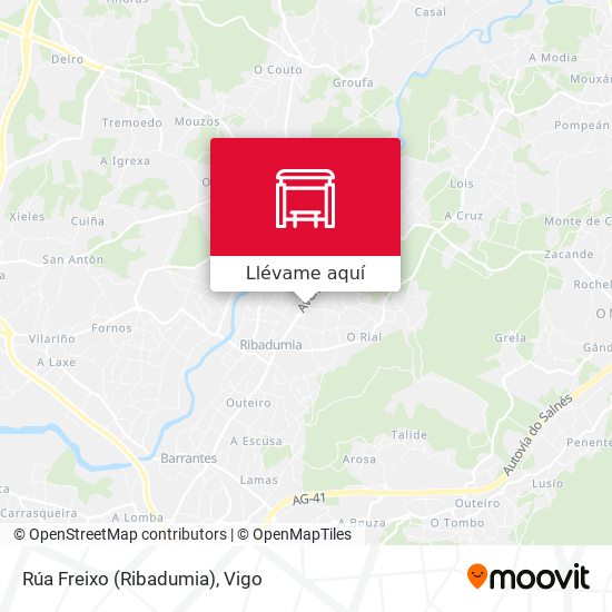 Mapa Rúa Freixo (Ribadumia)