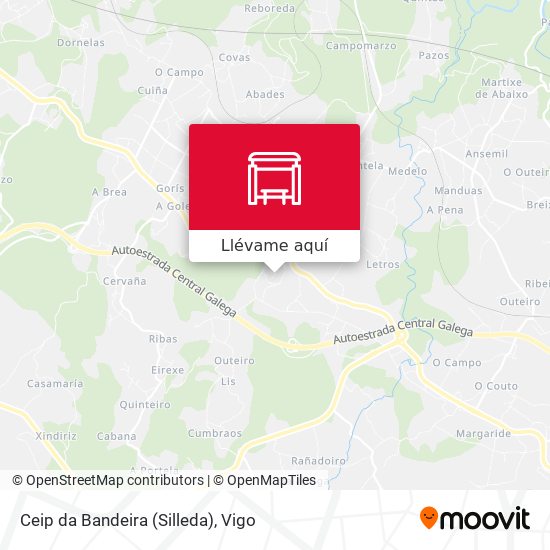 Mapa Ceip da Bandeira (Silleda)