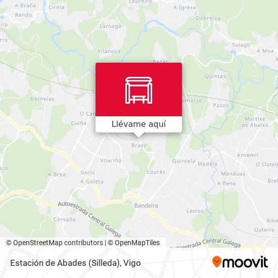 Mapa Estación de Abades (Silleda)