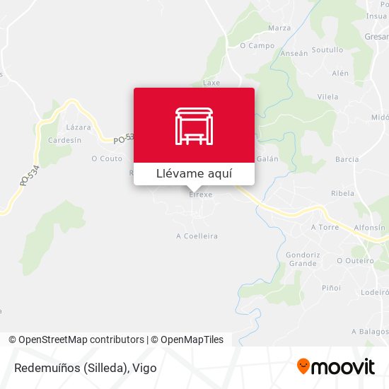 Mapa Redemuíños (Silleda)
