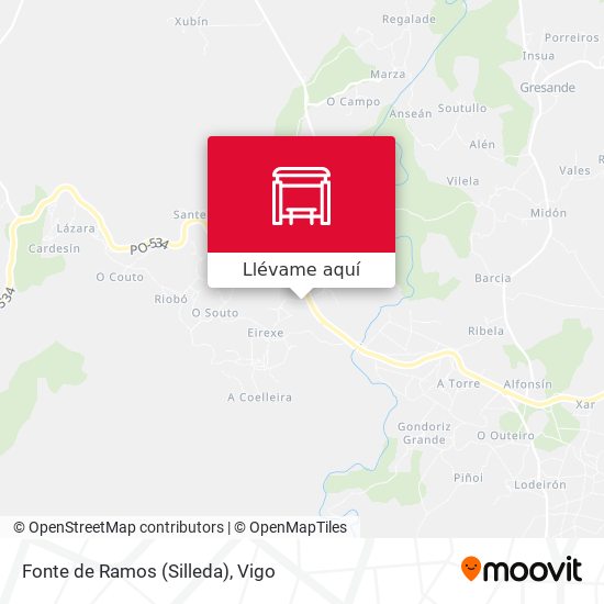Mapa Fonte de Ramos (Silleda)