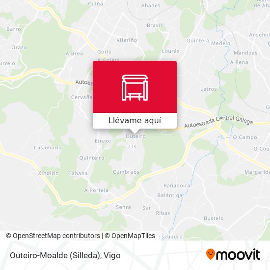 Mapa Outeiro-Moalde (Silleda)