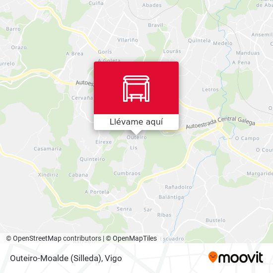 Mapa Outeiro-Moalde (Silleda)