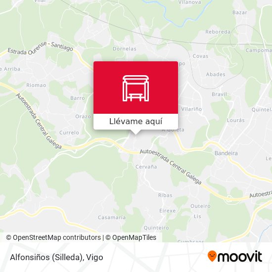Mapa Alfonsiños (Silleda)