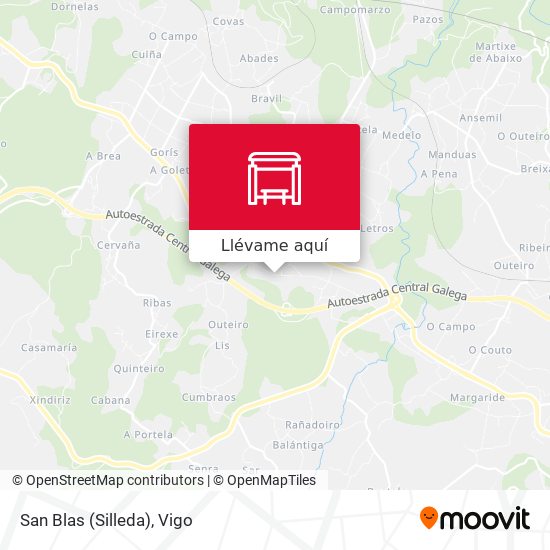 Mapa San Blas (Silleda)