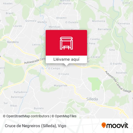 Mapa Cruce de Negreiros (Silleda)