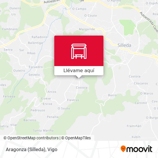 Mapa Aragonza (Silleda)