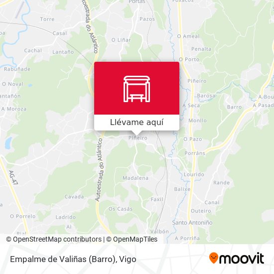Mapa Empalme de Valiñas (Barro)