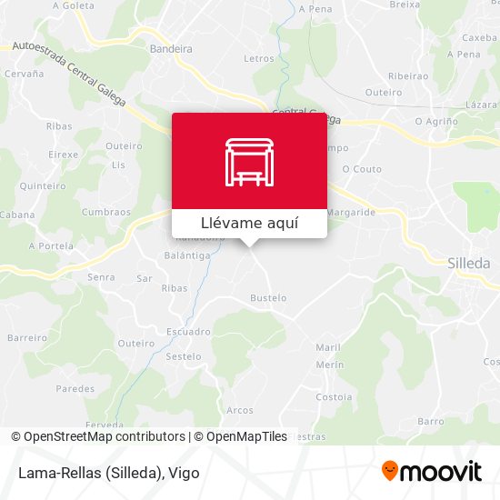 Mapa Lama-Rellas (Silleda)