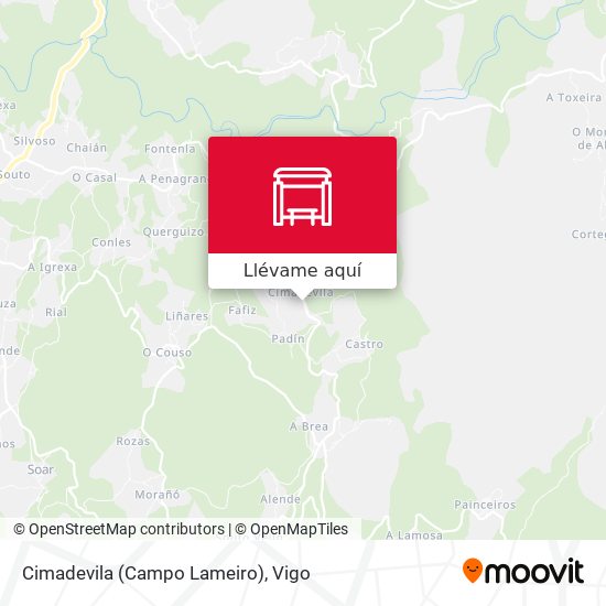 Mapa Cimadevila (Campo Lameiro)