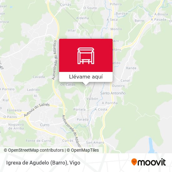 Mapa Igrexa de Agudelo (Barro)