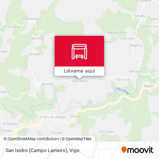 Mapa San Isidro (Campo Lameiro)