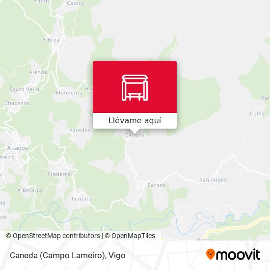Mapa Caneda (Campo Lameiro)