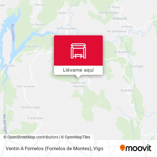 Mapa Ventín A Fornelos (Fornelos de Montes)