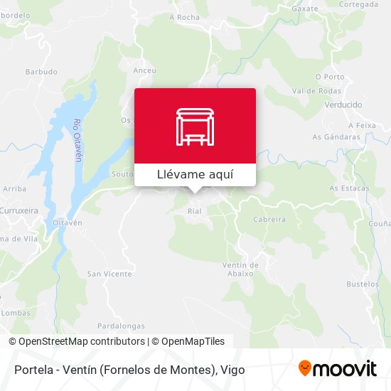 Mapa Portela - Ventín (Fornelos de Montes)