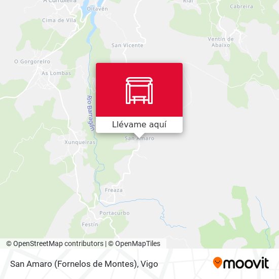 Mapa San Amaro (Fornelos de Montes)