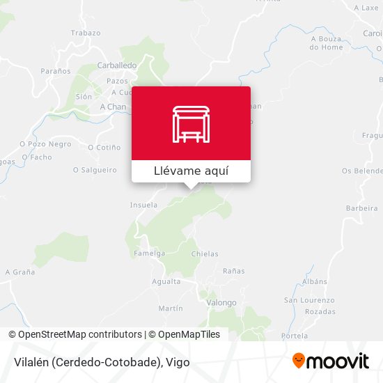 Mapa Vilalén (Cerdedo-Cotobade)