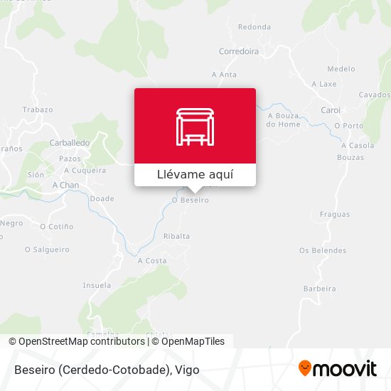 Mapa Beseiro (Cerdedo-Cotobade)