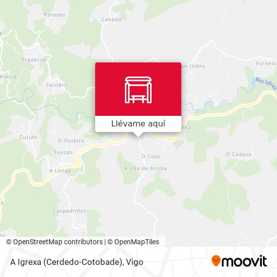 Mapa A Igrexa (Cerdedo-Cotobade)