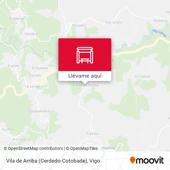 Mapa Vila de Arriba (Cerdedo-Cotobade)
