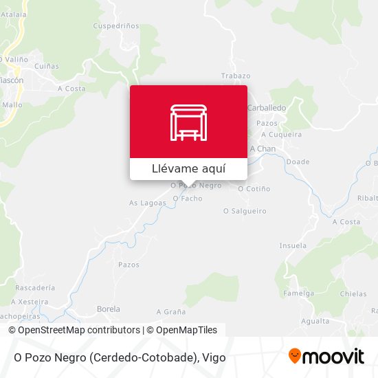 Mapa O Pozo Negro (Cerdedo-Cotobade)