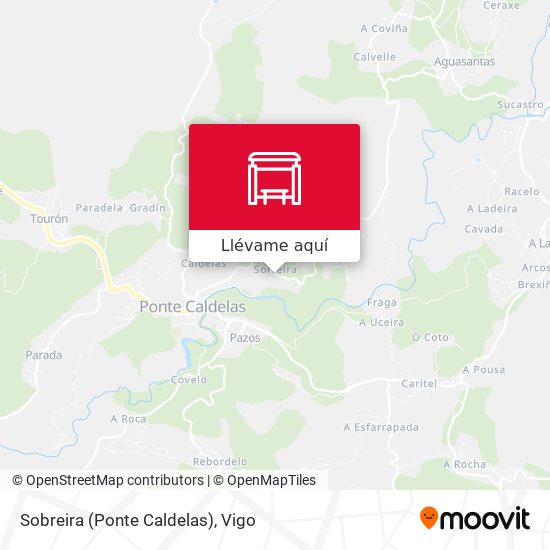 Mapa Sobreira (Ponte Caldelas)