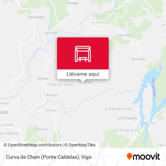Mapa Curva de Chaín (Ponte Caldelas)