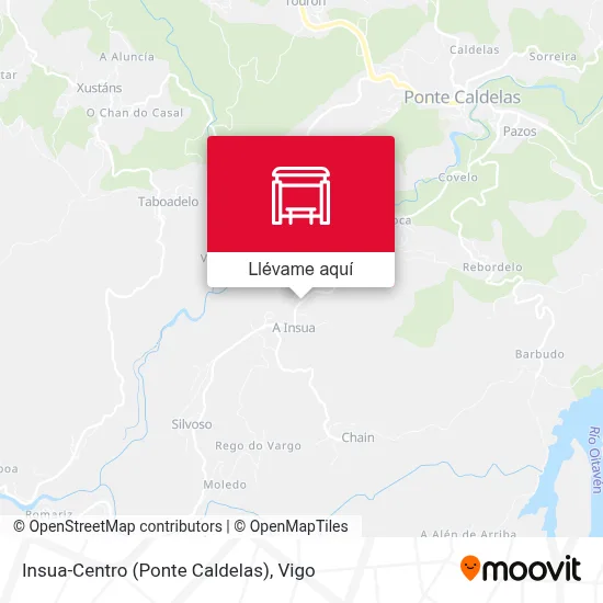Mapa Insua-Centro (Ponte Caldelas)