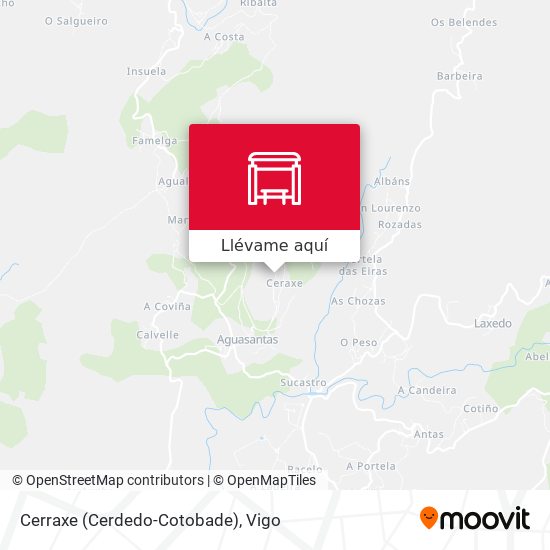 Mapa Cerraxe (Cerdedo-Cotobade)